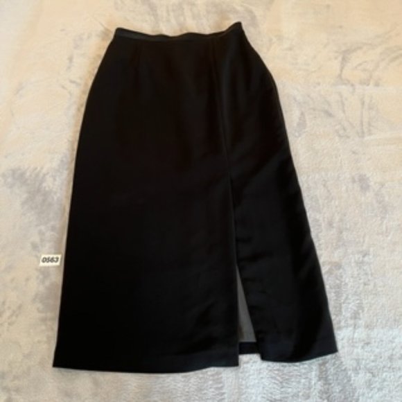 Sag Harbor Women's Slit Skirt 10 Black - Picture 12 of 12